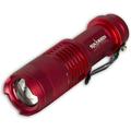 Red Tactical Mini LED Flashlight - Heavy Duty Metal Shell - Ultra Bright 300 Lumen Survival Camping Light - By Sakeen