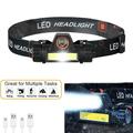 Headlamp Flashlight LED Headlight Motion Sensor Head Lamp 500 Lumens USB Rechargeable Super Bright Head/2 Modes/Waterproof/Built in Batteries for Outdoors Camping Fishing