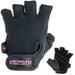 Contraband Pink Label 5057 Womens Basic Lifting Gloves (Pair) - Light-Medium Padded Durable Leather Palm Fingerless Classic Workout Gloves Designed & Sized for Women (Black X-Small)