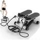INTSUPERMAI Mini Stepper Trainer Air Stepper Adjustable Pressure Exercise Machine with LCD Display for Stepping Fitness