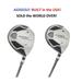 AGXGOLF Men s MAGNUM 7 + 9 Fairway Utility Woods Set: Graphite Shafts + Head Covers Left Hand Regular Flex Cadet Length (-1.0 )