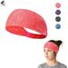 PULLIMORE Women & Men Sport Headbands Non Slip Moisture Wicking Elasitic Hairband For Cycling Yoga Gym Running Workout (Red)