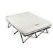 Coleman Cot and Thick Queen Air Mattress Combo Side Tables Pump Included