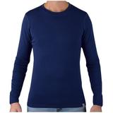 MERIWOOL Men s Merino Wool Midweight Baselayer Crew - Medium - Navy