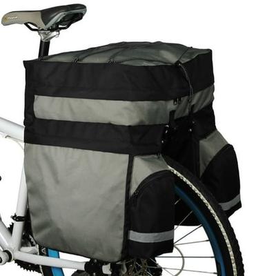 Waterproof Bike Bicycle Cycle Zipper Bag Double Side Rear Tail Seat Rack Pannier 