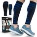 PowerLix Calf Compression Sleeve (Pair) - Supreme Shin Splint Sleeves for Men & Women - Perfect for Your Calves for Running Ultimate Support for Leg Pain Relief and Recovery - 20-30 mmHg Large/XLarge