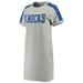 New York Knicks G-III 4Her by Carl Banks Women's Off-Season French Terry Sneaker Dress - Gray/Blue