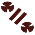Replacement Abrasives for Ulti-Mate Pool Cue Tip Tool 5-in-1 1 set - 4 pcs