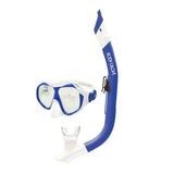 Body Glove Enlighten II Adult Swimming Diving Mask and Snorkel Combo GoPro Mount on Snorkel Blue