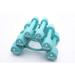 ZIVA Virgin Rubber Steel Tribell Dumbbell Set - Odorless Ergonomic Non-Slip Comfort Grip - Exercise Weights for Core and Strength Training â€“ 3 Pair Sets â€“ 2 lb 4 lb 6 lb â€“ 24 lbs Turquoise