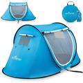 EcoSport 88.6 x 47.2 Pop-up Tent and Automatic Instant Portable Cabana Beach Camping Tent Pop Up Shade Tent | Beach Tent