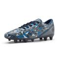 Dream Pairs Soccer Shoes JR Kids Boys Girls Outdoor Sport Football Soccer Cleats HZ19003K Dark Gray Royal Blue Size 11