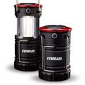 (P) Eveready LED Camping Lantern 360 PRO (2-Pack) Super Bright Tent Lights Rugged Water Resistant LED Lanterns 100 Hour Run-time (Batteries Included) Black 2-Pack (AA Batteries)