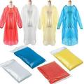 Follure 5x Disposable Adult Emergency Waterproof Rain Coat Poncho Hiking Camping Hood Cleaning Supplies