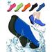 Deago Water Sports Skin Socks Beach Swim Barefoot Shoes Quick-Dry Aqua Yoga Socks Slip on For Women Men Kids Blue XXL