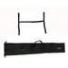 zaltana SKB18 Padded Ski Carier Bag Rack Holds & 1-1/2 Ski Shoulder Carrier Lash Handle Straps Combo Black