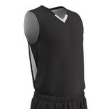 Champro Youth Pivot Reverse Basketball Jersey Black White XL