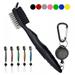 Golf Tool Set -Golf Club Brush Groove Cleaner with Retractable Zip-line and Aluminum Carabiner Oversize Head & Handle Cleaning Tools