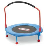 Little Tikes Easy Store 3-Foot Trampoline with Hand Rail Blue