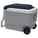 Igloo (#34687) MaxCold Roller Cooler Ash Gray/Aegean Sea - 40 Qt. (56 cans)