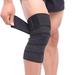 Knee Compression Sleeve Support Bandage Compression Strap Outdoor Elastic Force Knee Elbow Wrist Ankle Support Wrap (Black)