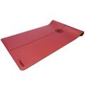 Bean Products OMphibian Pro Yoga Mat | Premium PU (Polyurethane) Rubber | Slip Resistant Waterproof | Two-Layer Construction | Centering Mandala Design | (4mm thick x 24â€� wide x 72â€� long ) | Red