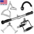 FITNESS MANIAC Double Stirrup D Handle Tricep Rope LAT Pull Down Press Cable Attachment Home Gym Exercise Equipment Double D Pair