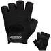 Contraband Black Label 5450 Heavy Duty Double Layer Gel Padded Leather Weight Lifting Gloves (Pair) - Heavy Padded Gym Gloves - Durable Split Leather Palm with Nylon 4Way Mesh Top (Black X-Large)