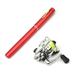 Meterk 1M / 1.4M Pocket Collapsible Fishing Rod Reel Combo Mini Pen Fishing Pole Kit Telescopic Fishing Rod Spinning Reel Combo Kit