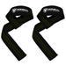 Lifting Straps (1 Pair) - Padded Wrist Support Wraps - for Powerlifting Bodybuilding Gym Workout Strength Training Deadlifts & Fitness Workout (Black/Green)