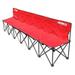 Kwik Goal 6 Seat Kwik Bench Soccer Bench Red