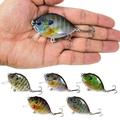 Lixada 5PCS Lures 6cm 15g Mini Wobbler Lure Artificial Hard Bait Crankbait with Tackle Box for Bass Tackle