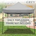 Strong Camel Ez pop Up instant Canopy 10 X10 Replacement Top gazebo EZ canopy Cover patio pavilion sunshade plyester