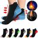 Ankle Compression Running Socks For Men & Women 1 2 3 6 Pairs-Fit for Athletic Travel& Medical