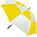 Golf Umbrella 62 inches air Vent Double Canopy Windproof Automatic Straight rain Umbrellas for Men and Women(yellow)