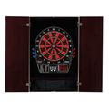 Viper Metropolitan Mahogany Soft Tip Dartboard Cabinet and Viper 797 Electronic Dartboard