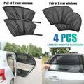Universal Car Side Window Sun Shade Rear and Front Car Windows Sunshades Curtain UV Protection Privacy Windshield Mesh