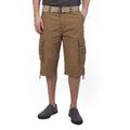 UNIONBAY mensY188X8NCordova Belted Messenger Cargo Short - Reg and Big and Tall Sizes Cargo Shorts - Beige -