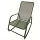 rocking chair coloris vert / structure acier assise textilene