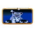 Nintendo 2DS XL Skin Decal Vinyl Wrap - Cute White Tiger Cub Butterflies