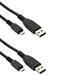 2 PACK 15ft USB Charging Cable for PS4 DualShock 4 Playstation 4 Controller New~