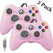 Miadore Wired Xbox 360 Controller for Xbox 360 and Windows PC Windows 10/8.1/8/7 Pinkï¼ˆ2 Pack Pink)