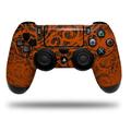 Skin for Sony PS4 Dualshock Controller PlayStation 4 Original Slim and Pro Folder Doodles Burnt Orange (CONTROLLER NOT INCLUDED)