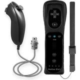 Luxmo Remote& Nunchuck Motion Plus Controller Combo Set for Wii / Wii U Console Video Games