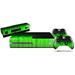 Fire Green - Skin Bundle Decal Style Skin fits XBOX One Console Original Kinect and 2 Controllers (XBOX SYSTEM NOT INCLUDED)