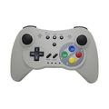 NEXiLUX Wireless Classic Pro Controller Gamepad Compatible with Nintendo Wii U Gray