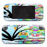 Nintendo Switch Lite Skins Decals Vinyl Wrap - decal stickers skins cover -Colorful Artistic Owl in tree