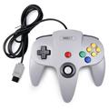N64 Controller LUXMO Classic Retro Wired Controllers Gamepad Controller Joystick for N64 Console Video Games System(Gray)
