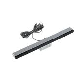 Sensor Bar for Wii WSB01 Wired Infrared IR Ray motion Replacement with Stand and Adhesive for Wii and Wii U Controllers