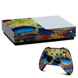 Skins Decal Vinyl Wrap for Xbox One S Console - decal stickers skins cover -colorful skull 1